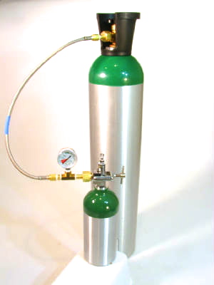 Preece Precision Oxygen Homefill Transfill Hose – CGA-540 To Oxygen Tank, 3000 PSI, Stainless Steel